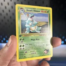 Vintage Pokemon TCG Gym Challenge - Giovanni's Nidoqueen 1st Edition - Near Mint - Image 2