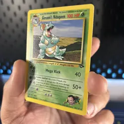 Vintage Pokemon TCG Gym Challenge - Giovanni's Nidoqueen 1st Edition - Near Mint - Image 3