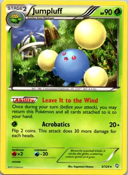 Jumpluff 3/124 Dragons Exalted NM Non-Holo Pokemon TCG - Image 1
