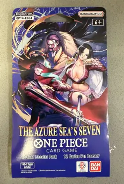 One Piece TCG The Azure Sea's Seven Factory Sealed Booster Pack OP-14 EB04 - Image 1