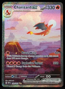 Charizard ex #199/165 Scarlet & Violet 151 NM/M Pokemon Card - Image 1