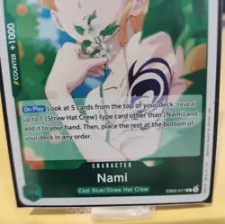Nami EB02-017 Bandai One Piece Card Game Character Card 2000 Power - Image 3