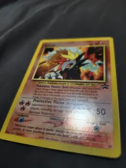 2001 Pokemon Entei Wotc Promo Reverse Holo Card 34/53 Basic English wth swirl - Image 3