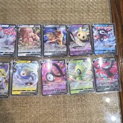 Pokemon TCG Holo V Lot 18 Cards Lapras Eevee Mew Honchkrow Arcanine - Image 3