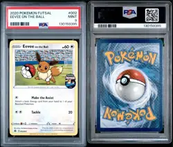 Eevee On the Ball 2020 Futsal UK Exclusive Promo Card PSA 9 Mint 002/005 - Image 5