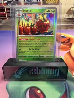 ✨EXTREME Texture Shift ERROR Pokemon Card Dipplin Pokeball Prismatic Evolutions✨ - Image 1