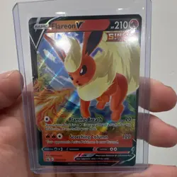 Pokemon Flareon V SWSH149 Single Strike Full Art Promo Holo Card - Image 1