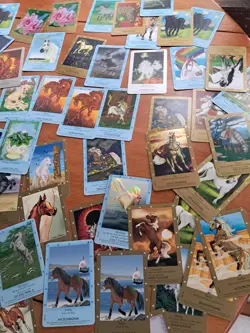 Bella Sara Lot Of Cards Foils Shiny Non Foils W/ Binder - Image 2