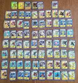 114 Digimon Trading Card Lot. Holo Foil. Great Condition. Collectors Cards. - Image 1