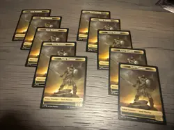 10 Plant Sand Warrior Token 19/23 From Outlaws Thunder Junction Commander Deck - Image 1