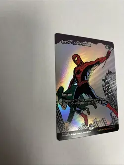 Heroic Intervention Borderless Foil Spiderman MTG - Image 5