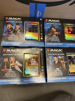 Magic the Gathering Universes Beyond Doctor Who Commander Decks 4 Decks - Image 1