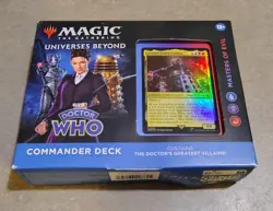 Magic the Gathering MtG Doctor Who Masters Of Evil Commander Deck (Dented Box) 195166228815 - Image 1