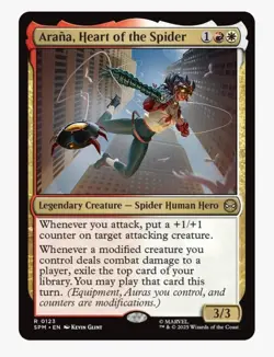 Arana, Heart of the Spider | MTG Marvel SPM | Rare Boros Legendary Spider | NM - Image 1