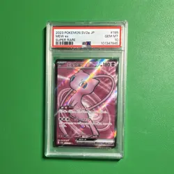 Pokemon TCG PSA 10 Mew ex Super Rare Holo SV2a 195/165 Card 151 Japanese - Image 1
