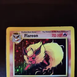 Flareon 3/64 (Pokemon TCG) 1st Edition Jungle Holo Rare - Image 3
