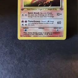 Flareon 3/64 (Pokemon TCG) 1st Edition Jungle Holo Rare - Image 4
