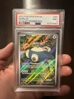 2023 POKEMON SVP EN-SV BLACK STAR PROMO 151 ELITE TRAINER BOX #051 SNORLAX PSA 9 - Image 1