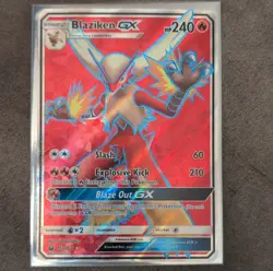 Pokemon Blaziken GX Full Art Ultra Rare Holo SM-Celestial Storm 153/168 240 HP - Image 1