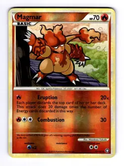 Magmar Triumphant #42 (2010) Uncommon Reverse Holo LP Pokemon - Image 1