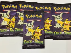 5 Pokemon TCG 2023 Trick or Trade BOOster Pack Sealed Lot of 5 New Free Ship US - Image 1