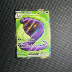 Pokemon TCG Arbok EX 185/165 Scarlet & Violet 151 Ultra Rare Near Mint NM - Image 1