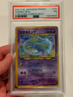 PSA 7 Shining Mew 151 COROCORO COMICS Promo Holo JPN POKEMON 2001 - Image 3