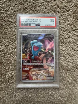 Pokemon TCG Team Rocket’s Wobbuffet Promo Destined Rivals PSA 9 - Image 1
