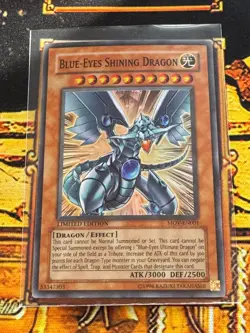 Mint/Near Mint Super Rare Blue-Eyes Shining Dragon MOV-EN001 Limited Edition - Image 1