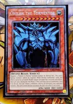 Obelisk the Tormentor (Platinum Secret Rare) - RA04-EN116 - Yu-Gi-Oh TCG - Image 1