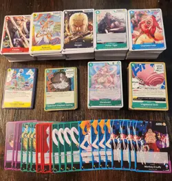 One Piece TCG OP11: A Fist of Divine Speed Bulk Lot x707- 96 Rare, 22 Leaders - Image 1