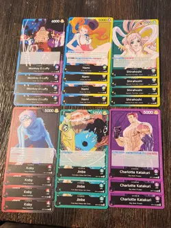 One Piece TCG OP11: A Fist of Divine Speed Bulk Lot x707- 96 Rare, 22 Leaders - Image 2
