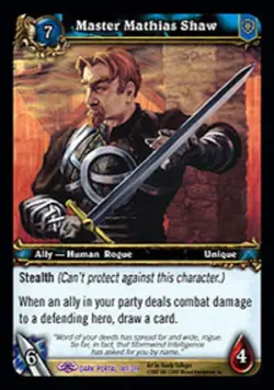 Heavy Play WoW TCG Master Mathias Shaw Through the Dark Portal World of Warcraft - Image 1