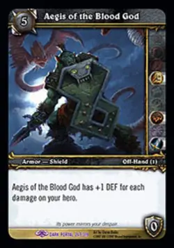 Heavy Play WoW TCG Aegis of the Blood God Through the Dark Portal World of Warcr - Image 1