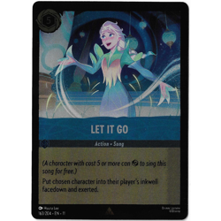 Disney Lorcana Winterspell Let it Go Cold Foil 163/204 NM Rare - Image 1