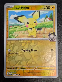 Ethan's Pichu Common SV10: Destined Rivals 071/182 NM Pokemon Card - Image 1