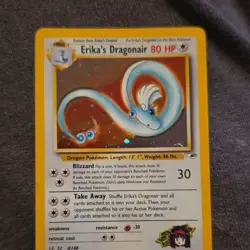 Pokemon Gym Challenge 48/132 Holo Rare 80 HP Erika's Dragonair TCG Card English - Image 1