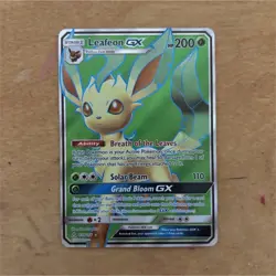 Pokemon Leafeon GX Full Art Ultra Rare Holo 139/156 SM-Ultra Prism 200 HP Card - Image 1