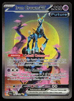 Iron Crown ex 206/162 Special Illustration Rare Temporal Forces Pokemon Card - Image 1