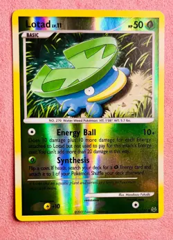 Lotad | 81/127 | Platinum | 2009 Vintage Pokemon Card | Reverse Holo | LP - Image 1