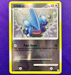 Gible | 85/123 | Mysterious Treasures | 2007 Pokemon Card | Reverse Holo | LP - Image 1