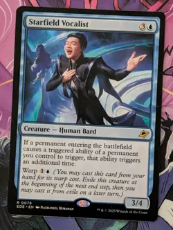 MTG Edge Of Eternities Rare STARFIELD VOCALIST NM - Image 1