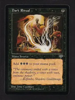 MTG Mirage Dark Ritual - Image 1