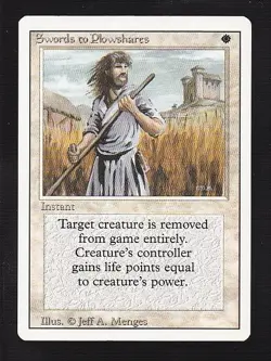 MTG Revised Swords to Plowshares - Image 1
