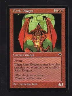 MTG Tempest Rathi Dragon - Image 1