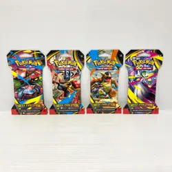 Mega Evolution 4x Sleeved Booster Blister Pack Art Set - Pokemon - Sealed - Image 1