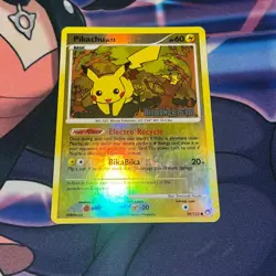 Pikachu 94/123 Reverse Holo Stamped DIAMOND & PEARL Moderate Play Pokemon Card - Image 1