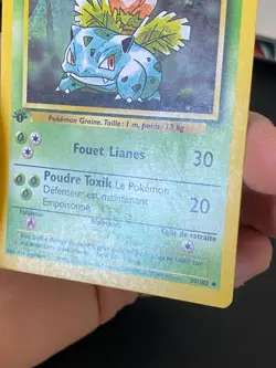 CARTE POKEMON HERBIZARRE 30/102 FR EDITION 1 SET DE BASE - BE/TBE - Image 5