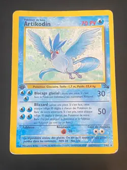 CARTE POKEMON ARTIKODIN 2/62 EDITION 1 FR HOLO WIZARDS FOSSILE - PL - Image 1