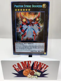 YuGiOh Photon Strike Bounzer GAOV-EN043 1st Edition Secret Rare LP - Image 1